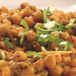 Mutton keema chana